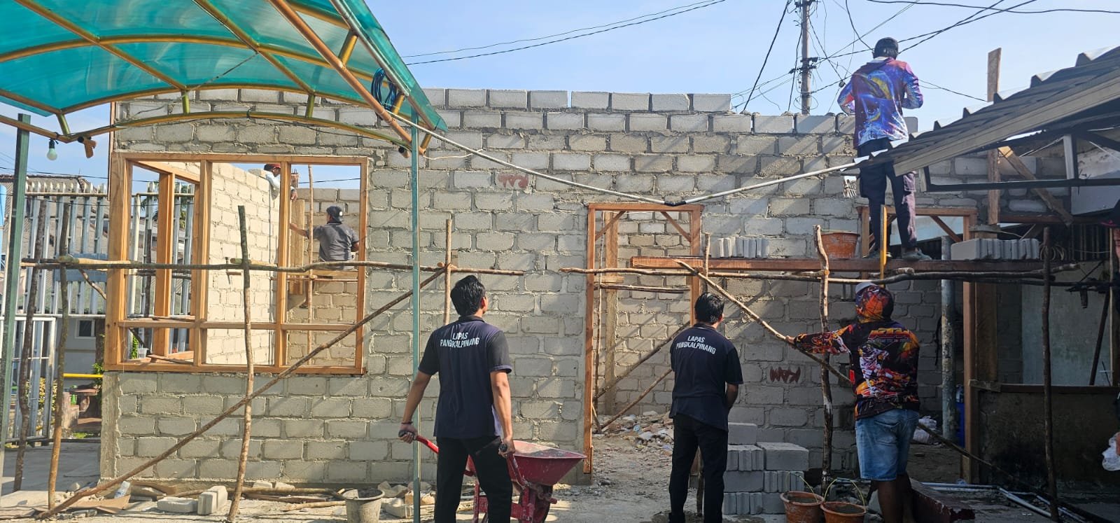 Wujudkan Profesional dan Transparan, Lapas Pangkalpinang Renovasi Bangunan Koperasi